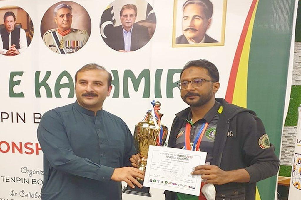 Remarkable feat for Sajjad Shah at Azadi-e-Kashmir Tenpin Bowling Championship 2020